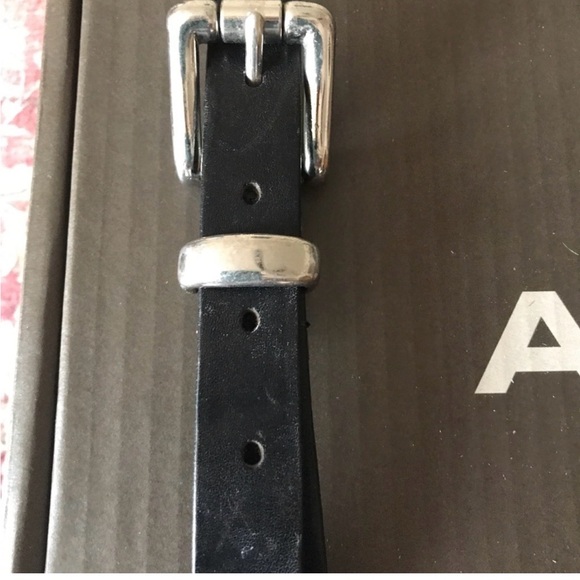 Calvin Klein leather with silver buckle belt in small - Picture 4 of 6